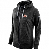 Women's Nike Bengals Fresh Logo Black Full Zip Hoodie,baseball caps,new era cap wholesale,wholesale hats